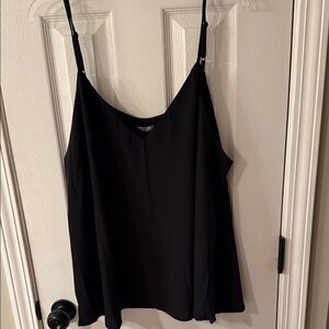 BlackV-Neck Spaghetti Strap
